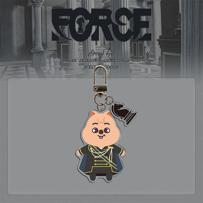 Stray Kids "FORCE" 2026 Desk Calendar Keychain Acrylic Pendant Knight Style King Chess