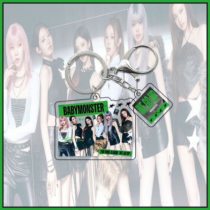 BABYMONSTER Mini Album Acrylic Standee & Keychain - "We Go Up" K-Pop Merch