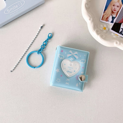 Coquette Bow Mini Keyring Collect Book - 2-Inch ID Photo Holder (32 Slots)