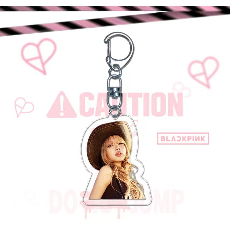 Blackpink Album Jump Peripheral Acrylic Pendant Keychain V.2