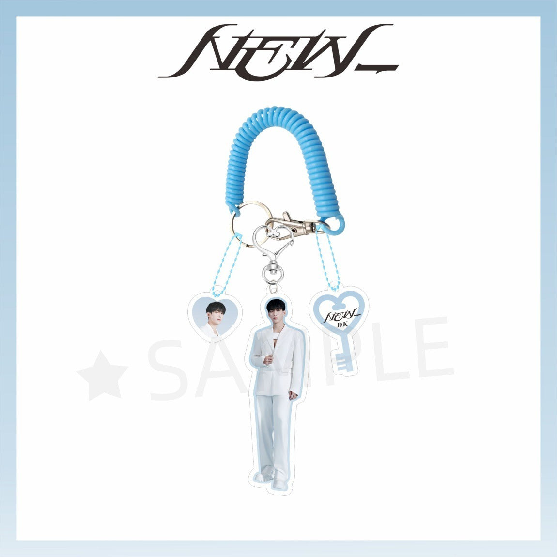 SEVENTEEN Bule Elastic Rope New Acrylic Keychain