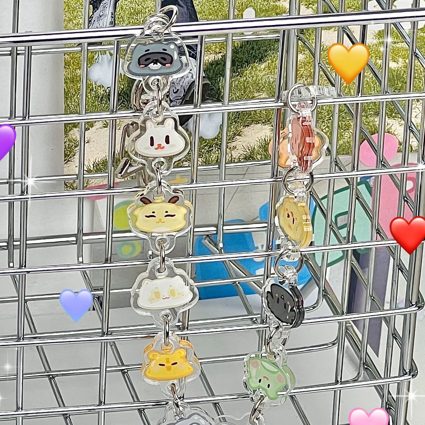 SEVENTEEN Carat Bracelet Keychain | Acrylic Star Pendant & Charm