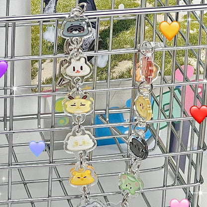 SEVENTEEN Carat Bracelet Keychain | Acrylic Star Pendant & Charm