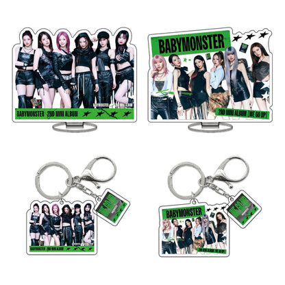 BABYMONSTER Mini Album Acrylic Standee & Keychain - "We Go Up" K-Pop Merch
