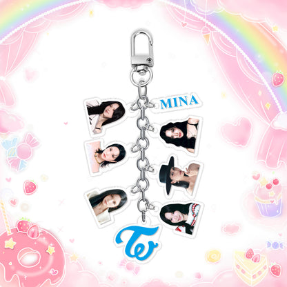 TWICE "Visual Collection" Multi-Charm Acrylic Keychain (Pick Your Bias)