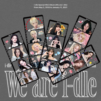(G)I-DLE "We Are" Album Merch – 4-Cut Photo Bookmark Set (5 Pcs)