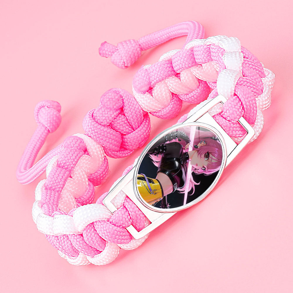 Demon Witch Hunting Group Anime Woven Bracelet - Adjustable Crystal Charm