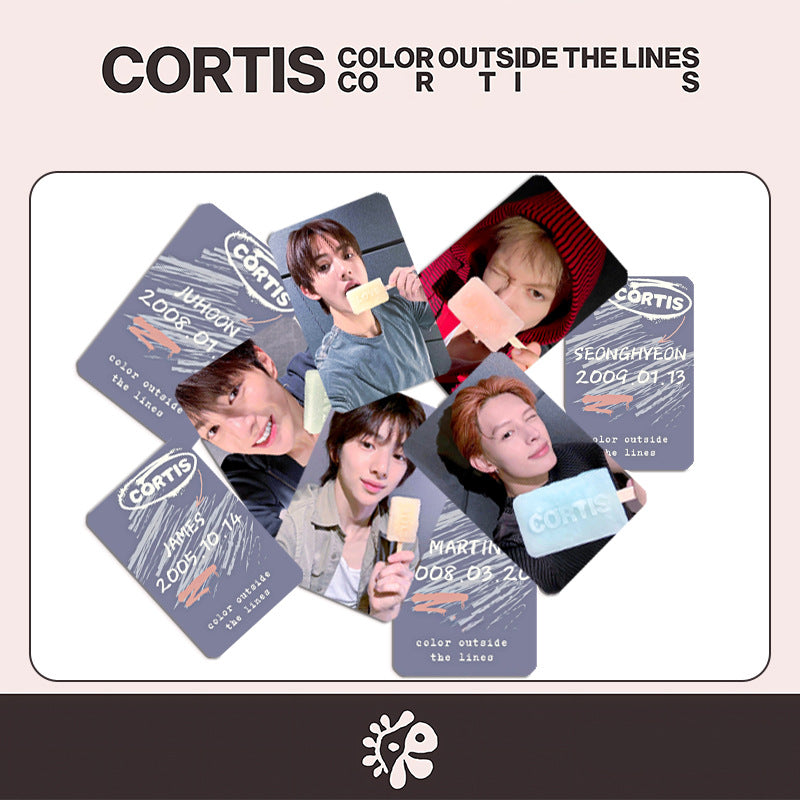 CORTIS- COLOR OUTSIDE THE LINES Card Collection 5pcs