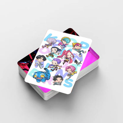 DEMON HUNTERS Lomo Cards - K-Pop Photocards & Stickers Gift Set