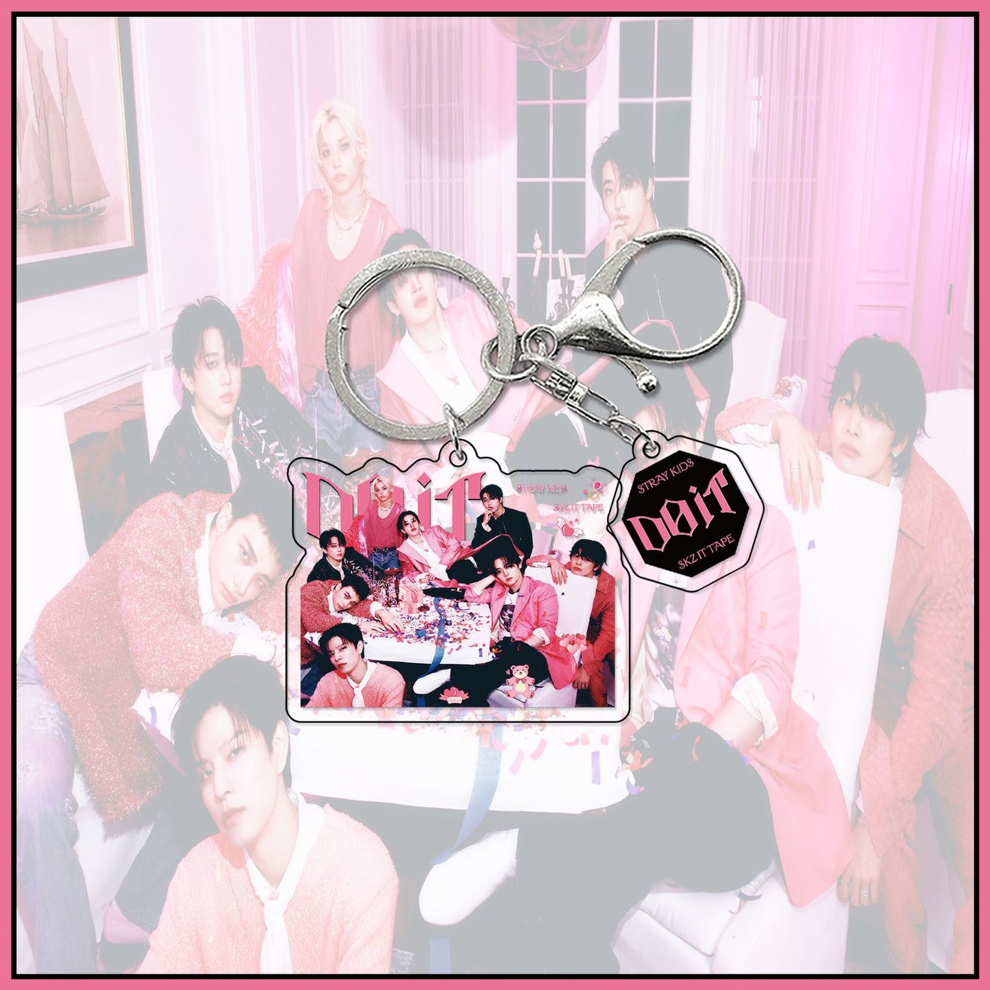 Stray Kids "DO IT" Acrylic Standee & Keychain Set – Double-Sided K-Pop Desk Decor