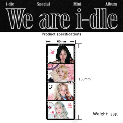 (G)I-DLE "We Are" Album Merch – 4-Cut Photo Bookmark Set (5 Pcs)