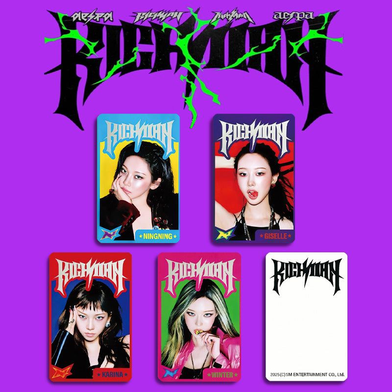 aespa Rich Man Kpop Card Album Postcard