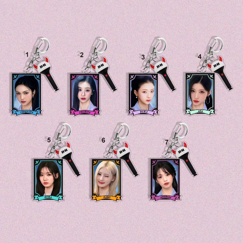 BABYMONSTER Acrylic Pendant Keychain - Rami, Ahyeon, Asa, Rora, Pharita, Ruka, Chiquita