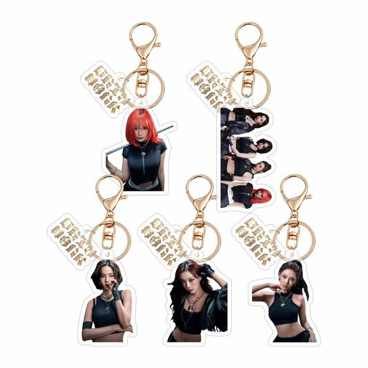 aespa Double-Sided Acrylic Keychain Bag Pendant Winter Kpop Jewelry Star Peripheral