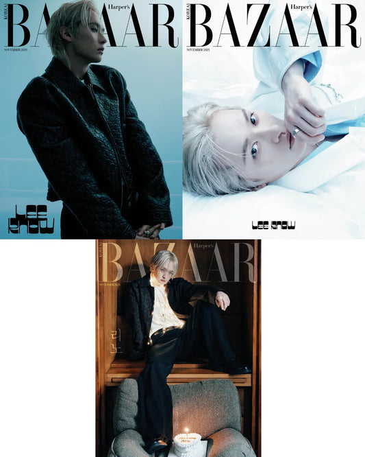 Stray Kids LEE KNOW Cover - Bazaar Korea (Nov 2025 Issue)