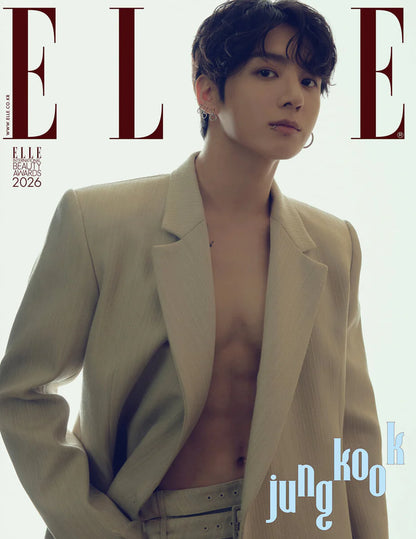 [PRE-ORDER] BTS JUNG KOOK: ELLE Korea Magazine - January 2026 Issue Cover