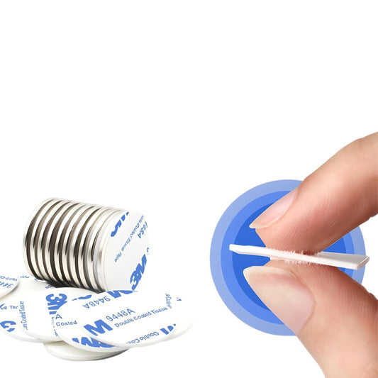 Heavy-Duty Self-Adhesive Magnets (Peel & Stick)